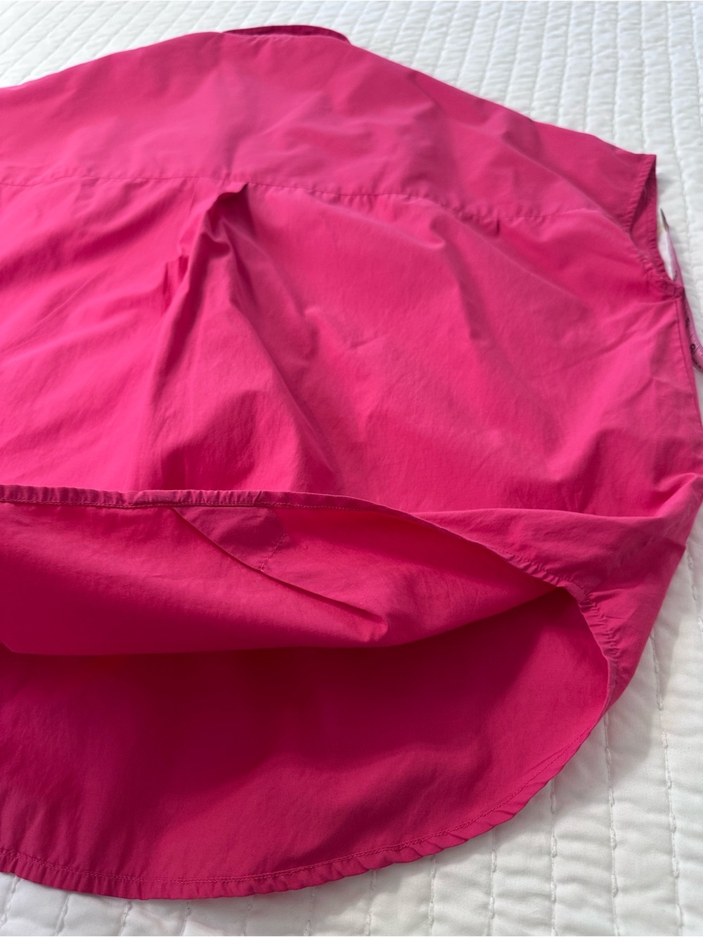 French Connection Set of Two Bright Pink Poplin Popover Fairycore Top M Short S - Picture 11 of 16